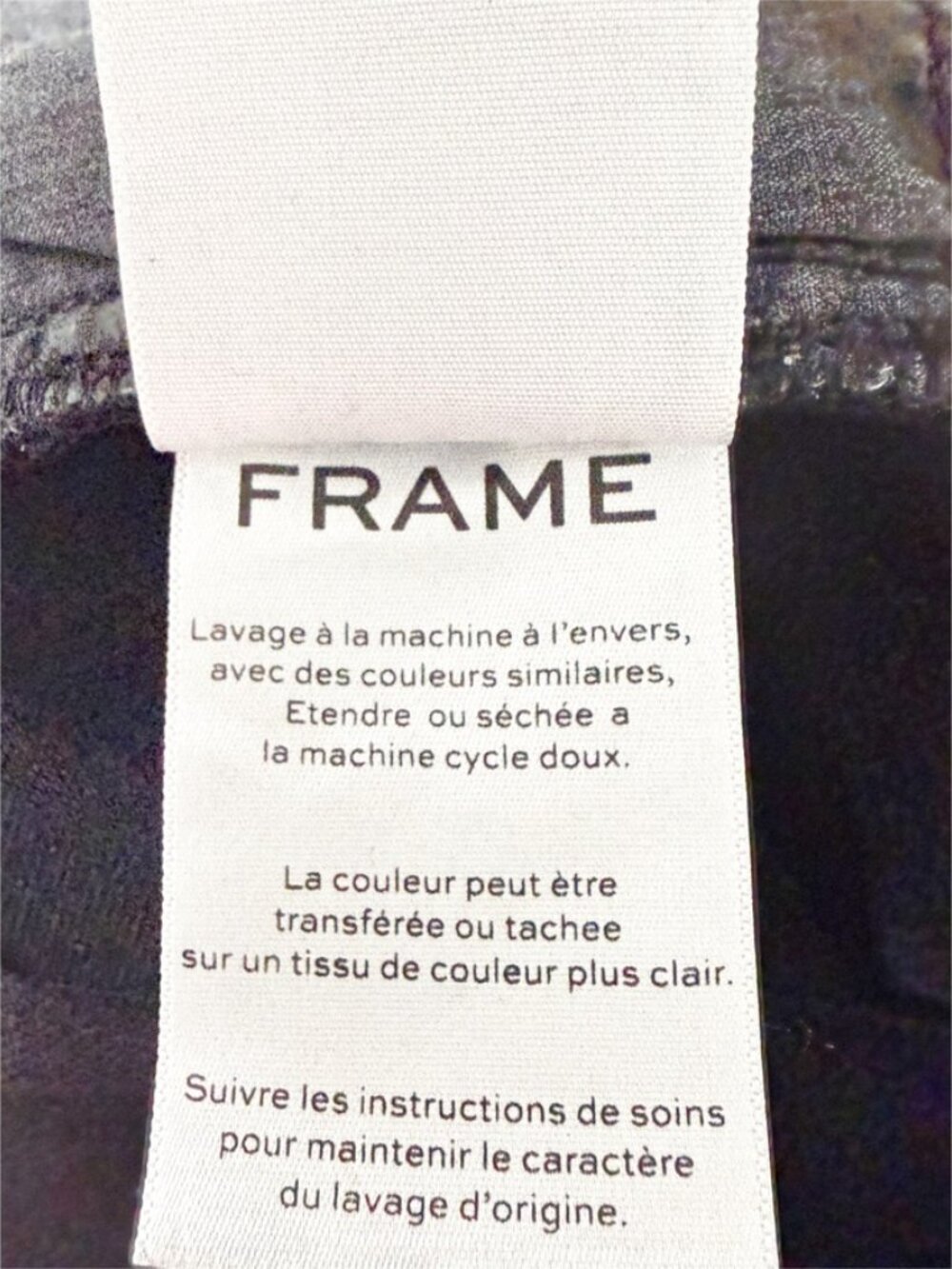 The Frame Le Palazzo High Rise Wide Leg Darkest Black (Film Noir) Jeans 27 - Picture 10 of 11